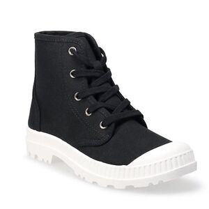SO Dragonfruit Lace up Ankle Boots in Black/White